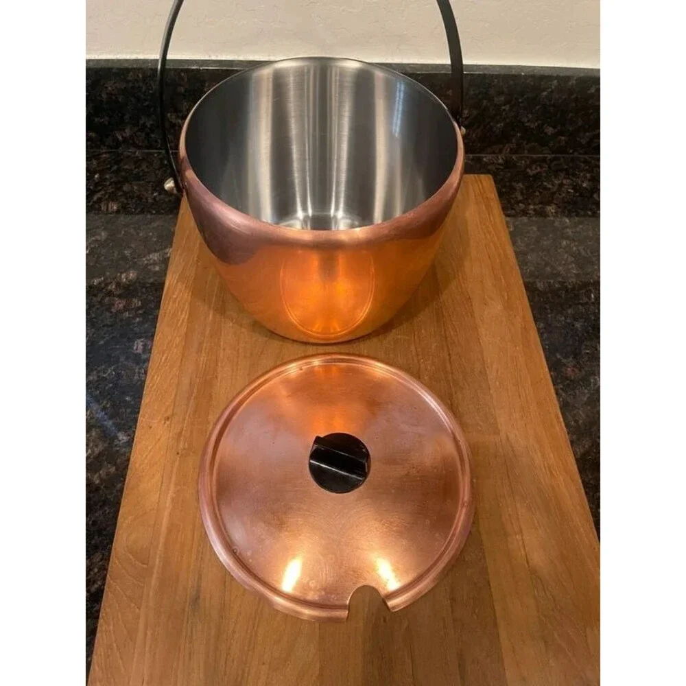 Vintage Culinox Swiss Copper Ice / Champagne / bucket